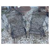 Outdoor metal chairs