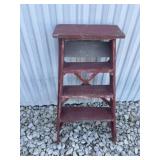 Wooden step ladder
