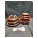 Brown ceramic insulators