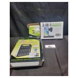 Charging station, solar energy kit & LED bulb