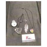 Mystic tarot crystal necklaces and misc