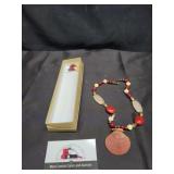 Seashell necklace & earrings
