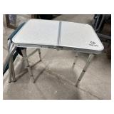 Folding small camping table and chair