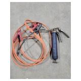 Grease gun & jumper cables