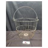 Vintage wire egg basket