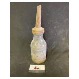 AntiquePhillips 66  glass oil bottle