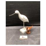 Wooden carved birds