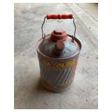 Galvanized fuel can