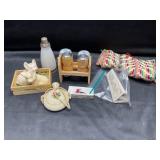 Salt and pepper shakers and decor
