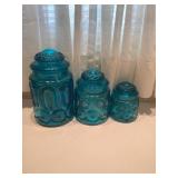 Glass canister jars