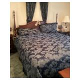 King size mattress and box springs with headboard