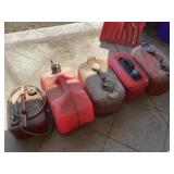 Assorted boat, gas cans