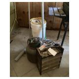 Miscellaneous garage items, plastic buckets r