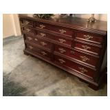 Large buffet with contents