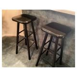 Set two black barstools