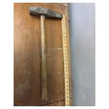 vintage stonemason's hammer