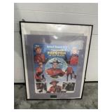 Framed Sergeant Preston signed art