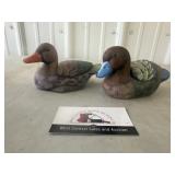MCM colored duck trinket boxes