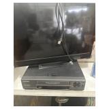 24 inch tv and VHS player