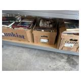 Books and MCM plastic shelf