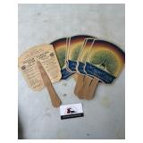 Vintage Griswold, Iowa advertising fans