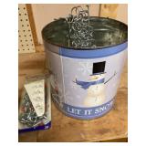 Tin of peg hooks