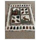 Quilted throw