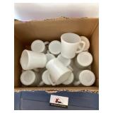 Fire King white mugs