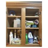 Laundry room cupboard contents