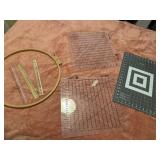 Quilting guides and cutting mat