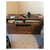 Tv stand with movies & misc