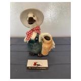 Ceramic duck planter/decor