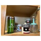 Coffee mugs and nut grinder