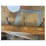 Advertising rulers on hooks