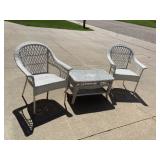 Plastic Hampton Bay Wicker patio set