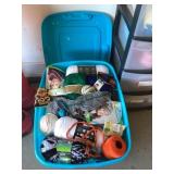 Tote of yarn