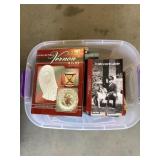 Tote of misc books