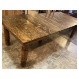Antique wooden dining room table