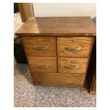 Oak filing cabinet