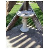Concrete bird bath