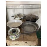 Enamel Bowls and Pots