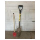 Spade and kids shovel