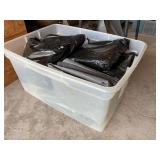 Tub of fabric baskets