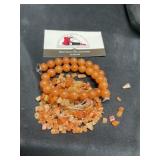 Orange, adventurine chips and red adventurine