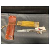 Folding Ruler and Pocket Knife