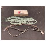 Botswana Agate beads, black. Labradorite,