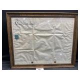 Historical indenture document