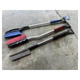 Automotive scrapers and brushes