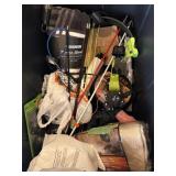 Rolling tote of misc tools and camping