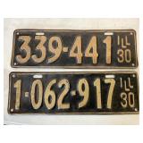 Vintage license plates